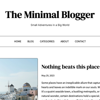 Minimal Blogcu